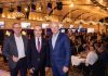 Glückwunsch von zwei regierenden Bürgermeistern - Klaus Wowereit und Michael Müller - zur Neueröffnung der Spielbank Berlin.